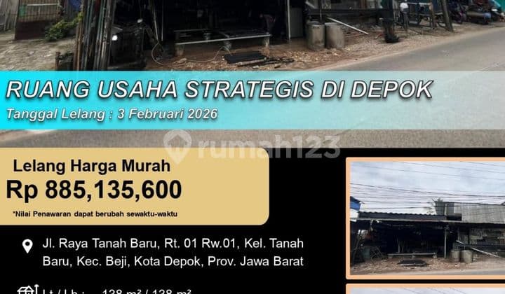 Ruang Usaha Letak Strategis Cocok untuk Jadi Workshop
