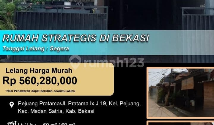 Rumah Strategis di Perumahan Pejuang Pratama Medan Satria