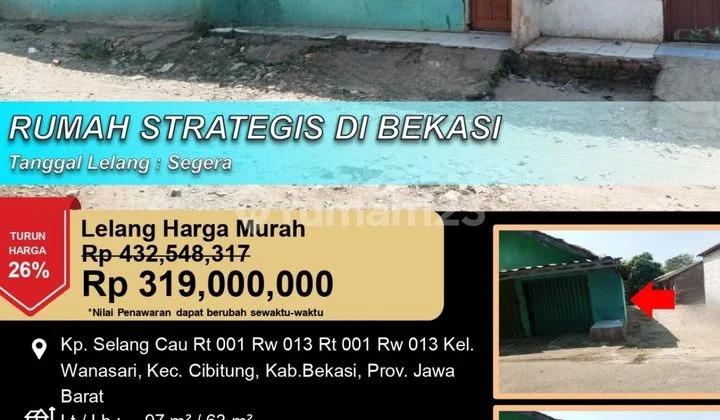 Rumah Minimalis Letak Strategis di Bekasi