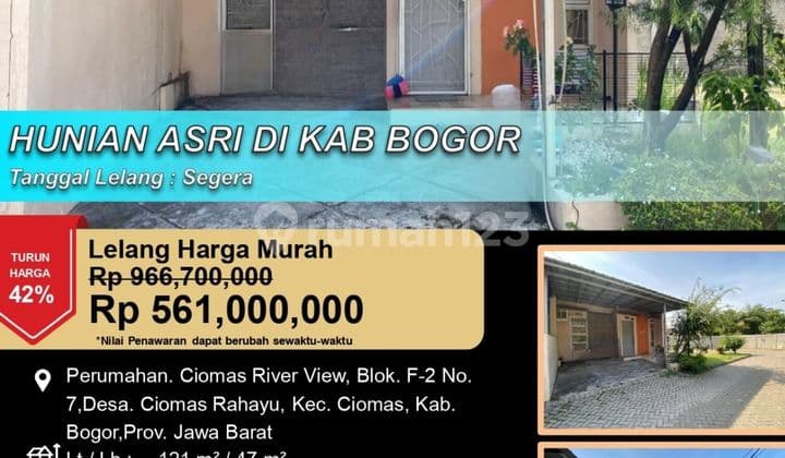 Hunian 1 Lantai Asri Minimalis Sejuk di Bogor