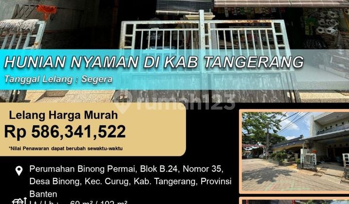 Hunian Nyaman 2 Lantai Nyaman di Kab Tangerang