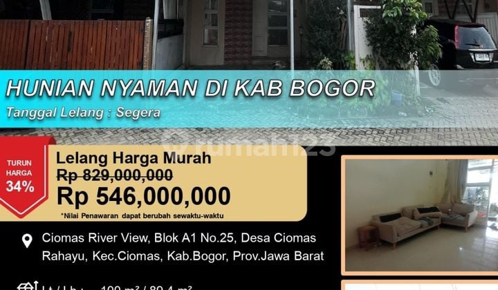 Hunian Nyaman Minimalis Siap Huni di Ciomas Bogor