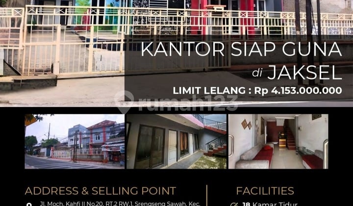 Kantor Siap Guna Ada 18 Kamar Multi Fungsi