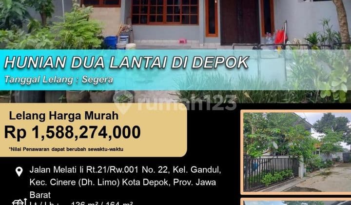 Rumah 2 Lantai Bagus Nyaman Luas di Depok