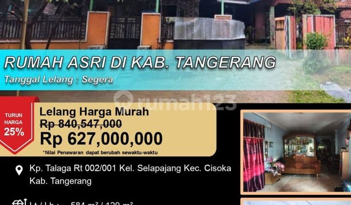 Rumah Asri Luas dan Lapang di Kabupaten Tangerang