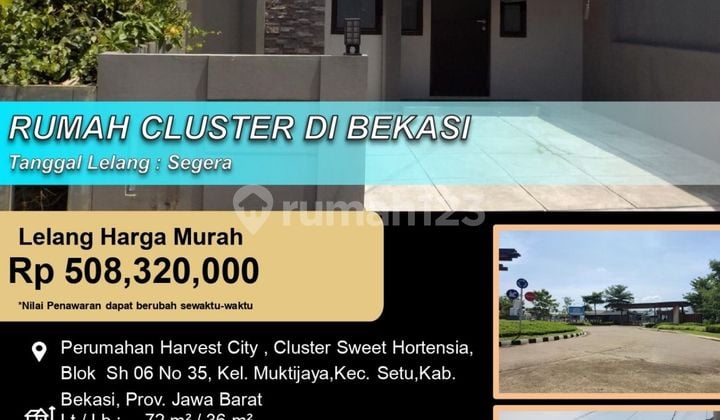 Rumah Cluster Modern Minimalis Bagus Siap Huni di Harvest City