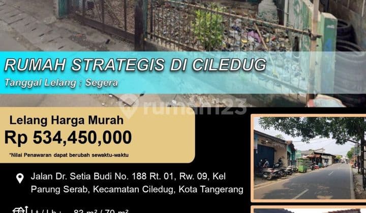 Rumah Letak Strategis untuk Investasi di Ciledug