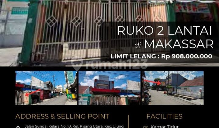 Ruko 2Lantai di Lokasi Strategis di Ujung Pandang