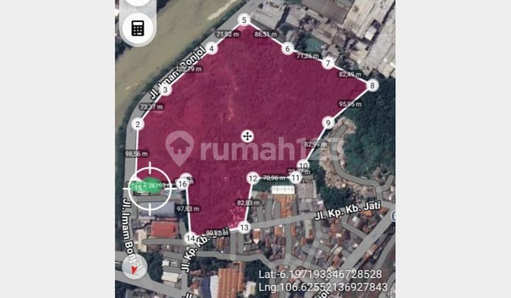 Dijual Tanah di Jalan Imam Bonjol, Tangerang