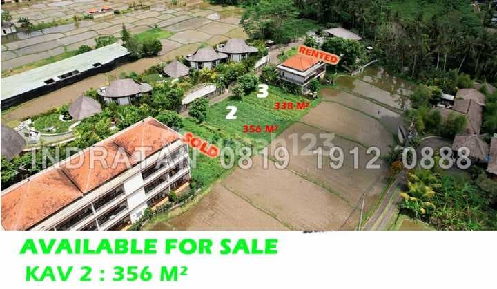 Tanah Kavling Kawasan Villa View Persawahan di Ubud Gianyar, Bali