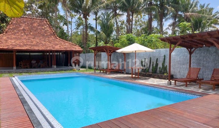Dijual Villa Furnished Siap Huni Borobudur Magelang dengan Kolam
