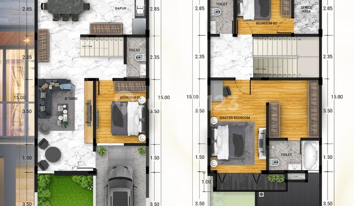 Dijual Project Rumah Baru Komplek Pacific Place Daerah Sunggal