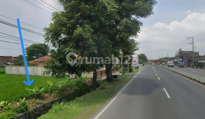 Tanah Kering Strategis Pinggir Jalan Raya Masaran Sragen Solo