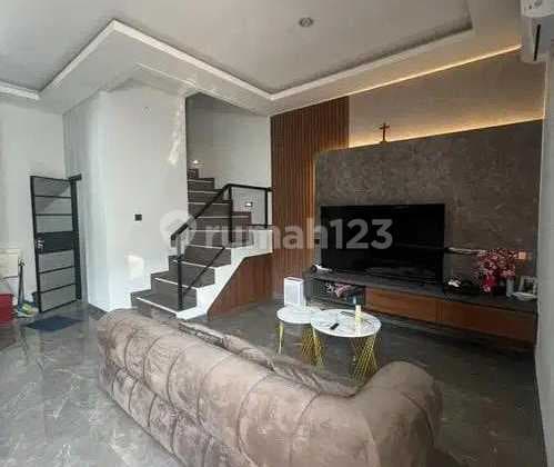 Rumah Termurah 3 Lantai Kav Dki Meruya Full Furnished Lt 10X10m2 Jakarta Barat