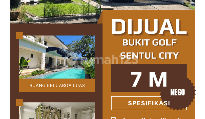 Rumah Sentul City Kolam Renang 4 Kamar 2 Lantai Ngantong Hook