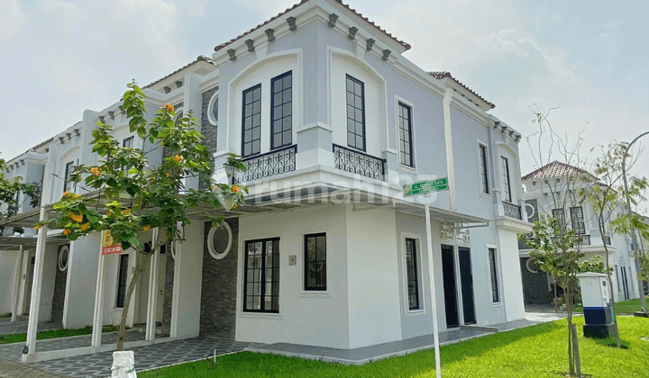 Rumah Baru Posisi Hook di Cluster Sevilla Jababeka Cikarang Dijual Disewakan