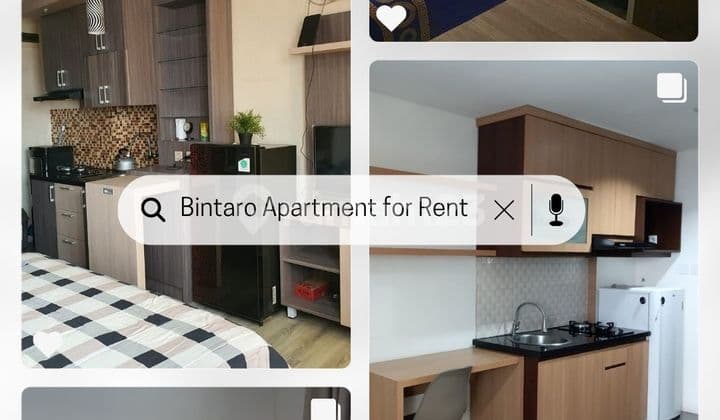 DISEWAKAN UNIT STUDIO APARTEMEN BINTARO ICON INCLUDE IPL