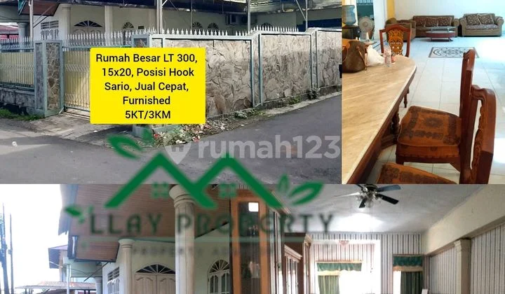 Rumah Besar Banting Harga Lt 300, Pusat Kota, Di Sario, Hook, Area Dekat Kemanapun Rumah Besar Banting Harga Lt 300, Pusat Kota, Di Sario, Hook, Area Dekat Kemanapun