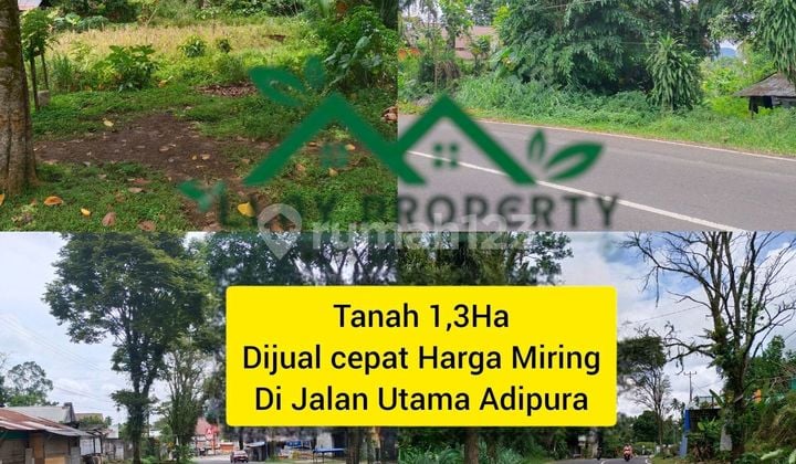 Tanah Besar, Murah, Jual Cepat, Nego Sampai Jadi, Cocok Buat Perumahan, Gudang, Ruko Dll Di Jalan Adipura Raya