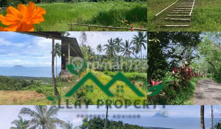 Tanah Besar View Laut, bisa Jadi Prospek Tempat Wisata, di Warembungan, Minahasa.
