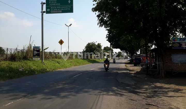 Tanah Bonus Bangunan, Nol Jalan Di Jalan Mlirip Mojokerto,cocok Buat Gudang, Pom Bensin, Kawasan Industri.