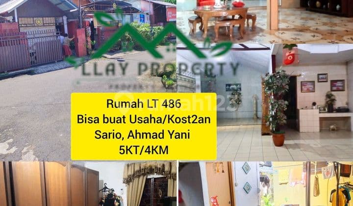House with Furnishings, Width 18m Area 486, on Ahmad Yani, Sario, Suitable for Business, Suitable for Boarding.