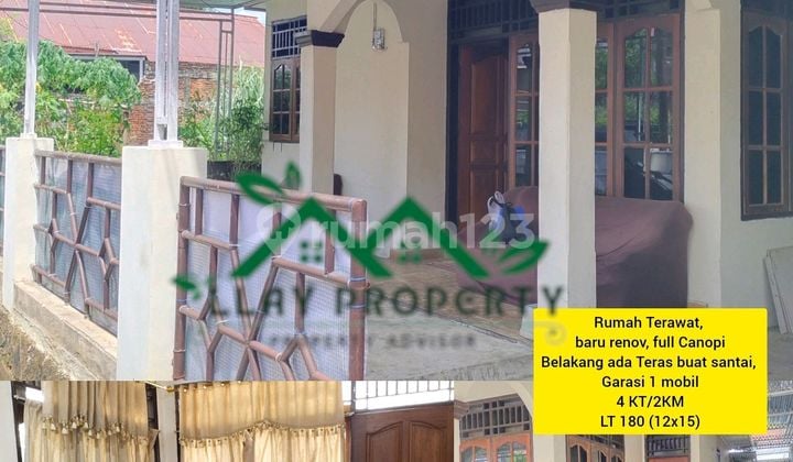 Rumah Terawat, Sudah Renov Dan Full Canopi , Di Perumahan Manado Permai, Ranomut