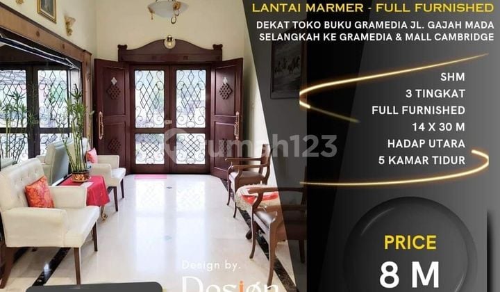 Rumah Besar Lebar 14 Meter Di Pusat Kota Medan( Selangkah Ke Gramedia)