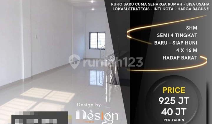 RUKO 4 TINGKAT JL.DANAU JEMPANG