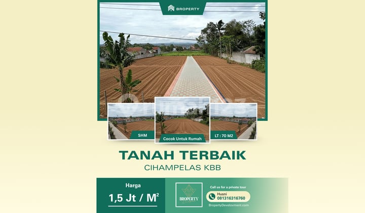 Dijual Tanah Kavling Siap Bangun Cihampelas Kbb