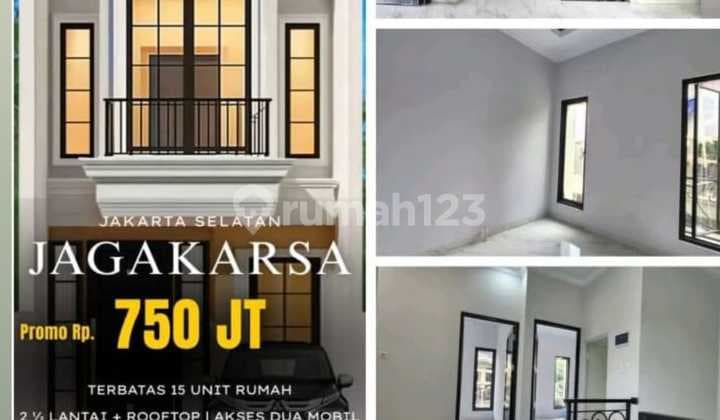 Aparthouse 3 Lantai Rooftop Modern Minimalis Dkt Pintu Tol Brigif