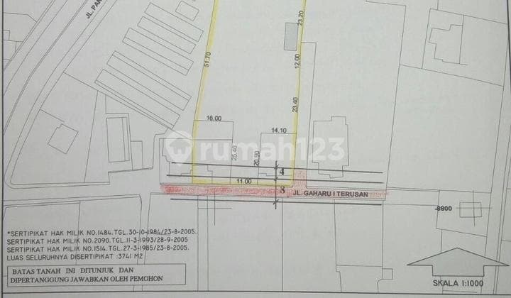 For Sale Commercial Land NJOP Price Area 3,740 Cipete Cilandak SHM