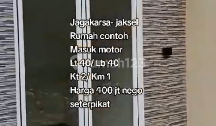 Rumah Baru 1 Lantai Akses Motor Jl Kemenyan Jagakarsa Shm
