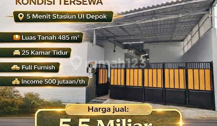 High Return Kost 25 Kamar Mewah Mahasiswi Ui,Gundar Depok SHM IMB