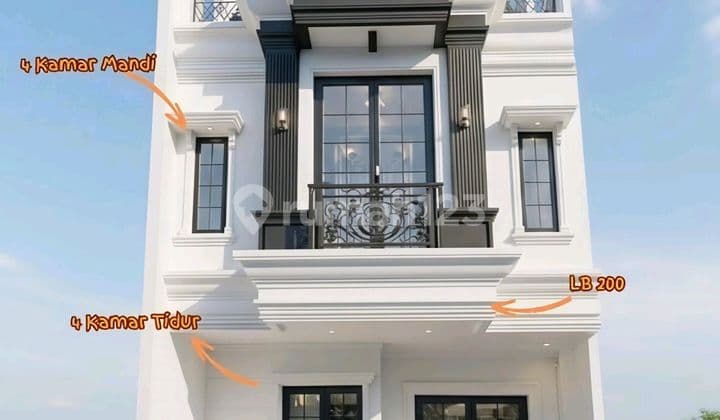 Rumah Baru Strategis 2,5 Lantai Rooftop Kebagusan Tb Simatupang