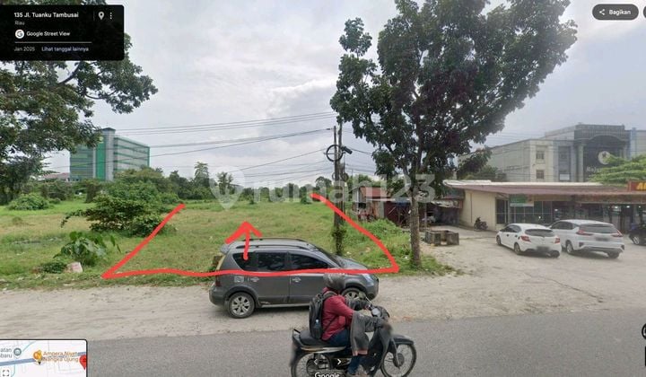 Tanah Samping Jalan Besar Tuanku Tambusai Ujung Lokasi Premium