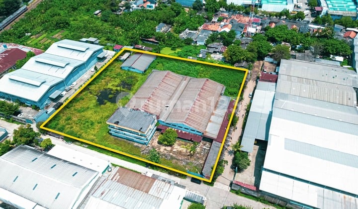 Investasi Emas! Lahan 10.500m² + Bangunan Strategis Di Daan Mogot Km 19,8