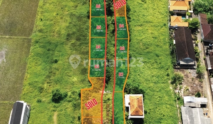 V27 Tanah Kapling Zona Kuning Bisa Dibangun Rumah Villa Ubud Mas