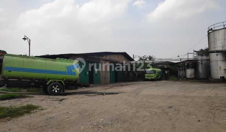 Dijual Exs Pabrik Minyak Sawit Lokasi Pinggir Jln.raya Serang Cikupa - Tangerang