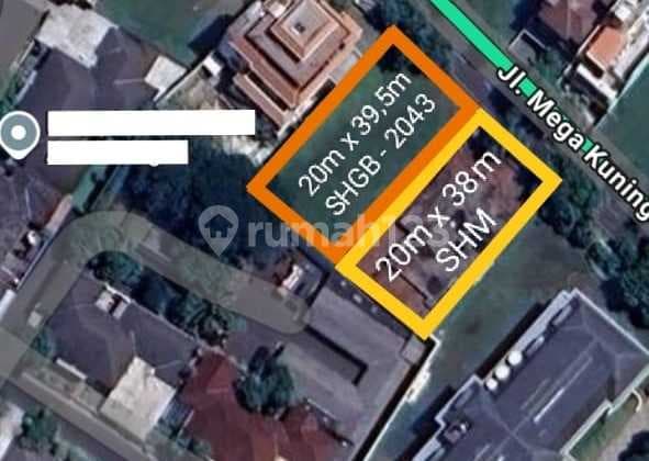 Tanah Kavling 1550m2 di Mega Kuningan, Jakarta Selatan