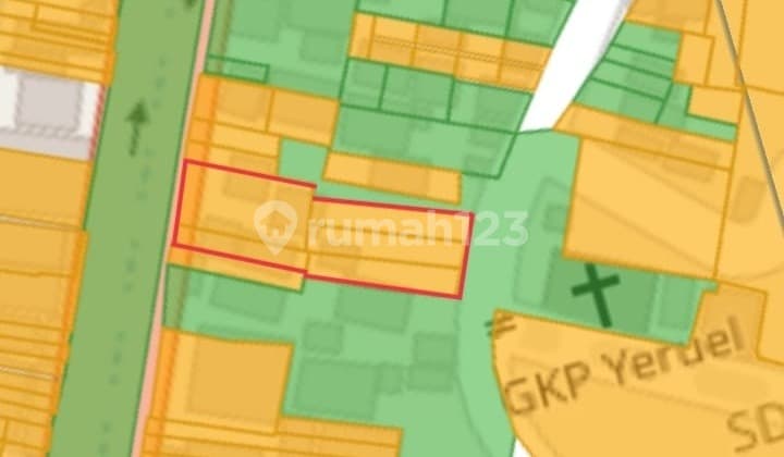 Tanah Komersial K2 Luas 1367m2 di Jalan Raya Bogor Ps Rebo