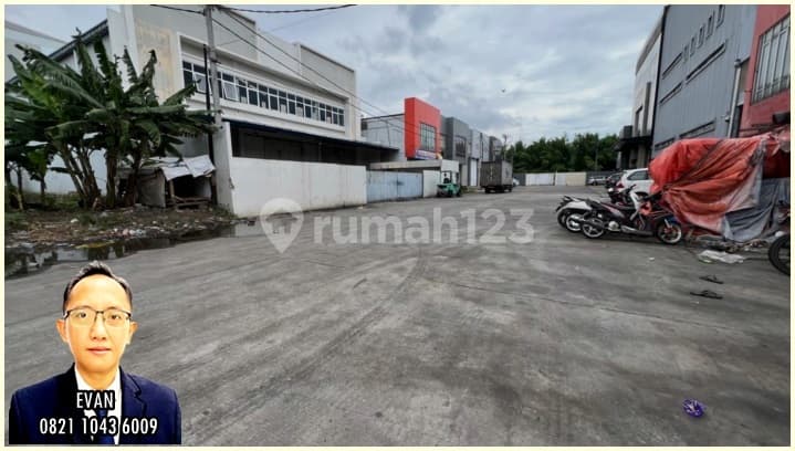 Kavling Gudang di Jakarta, Akses Container 40 Ft, Kotak, HGB