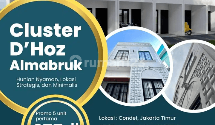 JUAL RUMAH TERMURAH D'HOZ AL MABRUK CONDET JAKARTA TIMUR