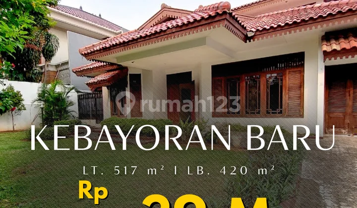 Rumah Siap Huni Dalam Komplek Elite Dekat Blok M Kebayoran