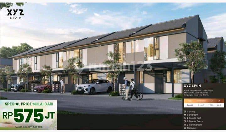 Rumah Xyz6,tanjungbunga 2 Lantai.575 Juta