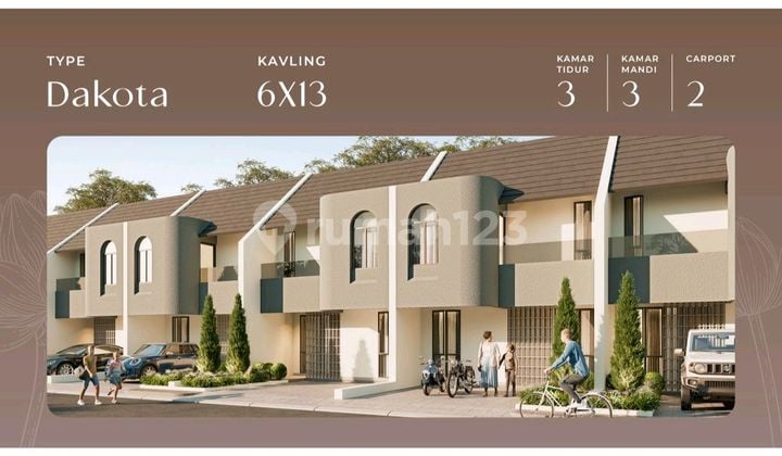 Dakota, Rumah 2 Lantai Di Hertasning, Dp 0,sunville