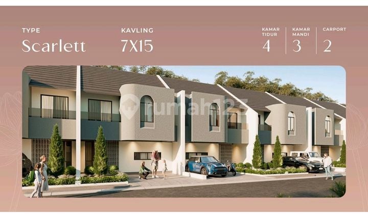 Scarlet.sunville.hertasning.4kamar.1,5 M