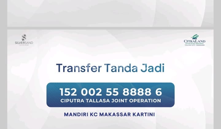 Rumah 2 Kamar Harga 700 Jutaan Citraland Tallasa City