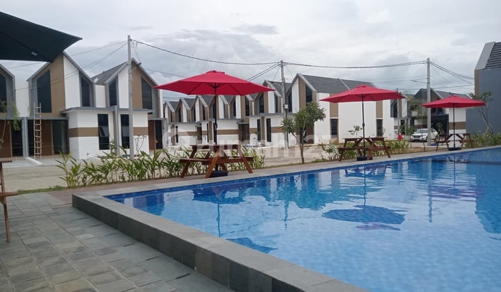 Rumah Minimalis Lengkap dengan Fasilitas Kolam Renang di Cluster Safira Aryana Karawaci Tangerang