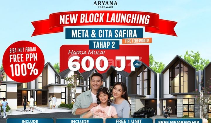 Rumah 1 Lantai Minimalis Di Aryana Karawaci Tangerang